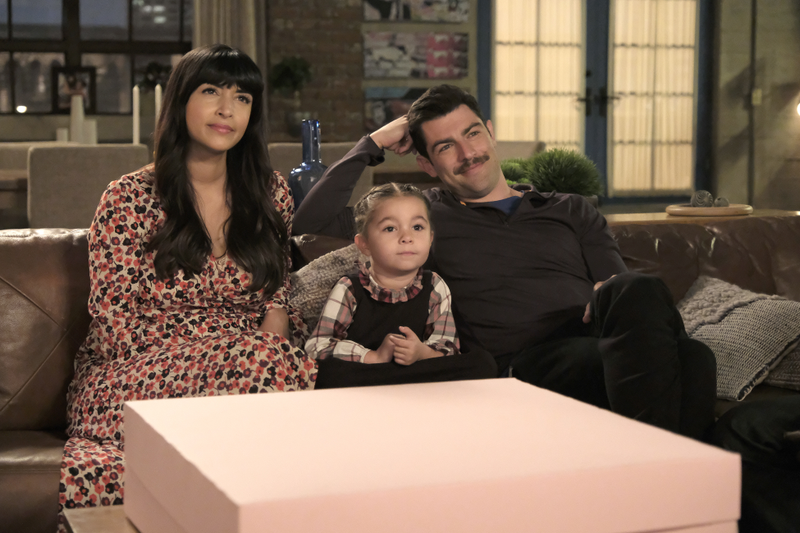 Hannah Simone, Danielle/Rhiannon Rockoff, Max Greenfield